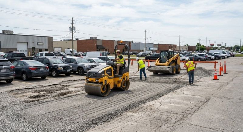 Parking Lot Gravel Repair in South Houston, TX