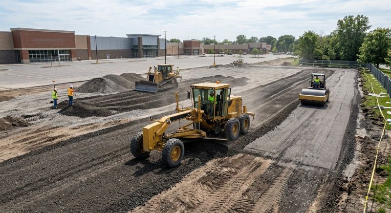 Parking Lot Gravel Repair in Cypress, TX